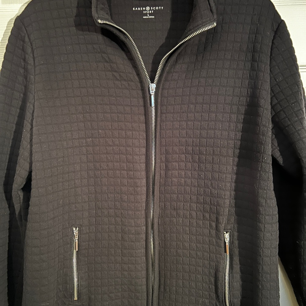 Karen Scott Women’s Dark Quilted Jacket